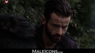 MaleIcons.com - Shy gay beauty's secret anal play on a date with big cock and intense