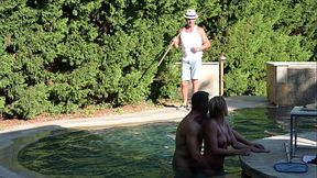 Sunbathing Blonde Cherry Kiss Takes DP Slamming From Pool Guys GP2614