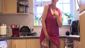 Your Mature Stepmom Mrs. Maggie Gives You Joi In The Kitchen
