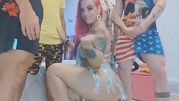 gang bang de carnaval com a Debora Fantine, dp, anal, dpv - sem tarja no red