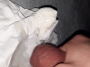 My girlfriend finally let me cum over a paper