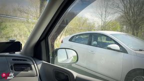 Submissive Slut Blindfolded, Naked and Used While Driving on the Highway!