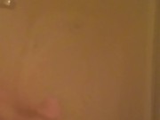 Slapping my cock in the shower