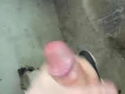 student jerks off a big dick, cums a lot of sperm, moans loudly