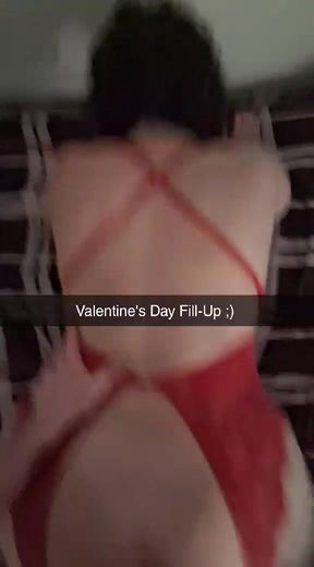 Valentines Day Bareback Doggystyle Creampie