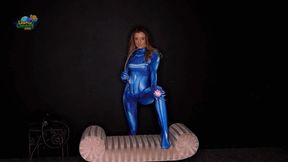 Chelsea Stuffs Balloon Inside Cosplay Suit 4K (3840x2160)