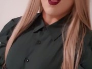 Masturbating in Skirt and High heels
