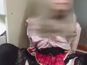 Crossdresser sissy solo play