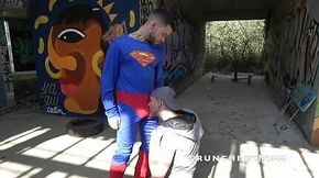 The french James KAMUI fucked bareback by the real Super hero SUPERMAN for CRUNCHBOY