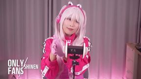 Alice the slutty ASMR femboy trans gets her ears licked then destroyed raw