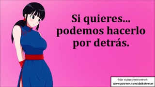 JOI hentai con Chichi (Milk). Ella quiere mucho semen (2 veces).