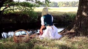 Pretty Laundress Eva Seduces by Shaking Her Butt and Gets Punished for It