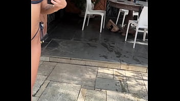 Make off Backstage from naked photoshoot with petite Busty Skinny Brazilian Teen