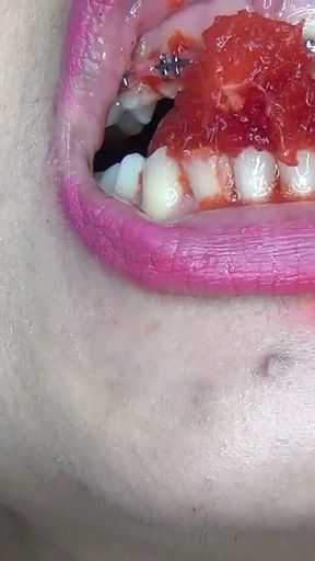 I Swallow Big Plums Whole with the Seed!!