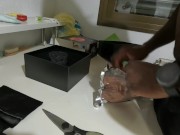 Las braguitas de mi chica me hacen probar mi chocholata