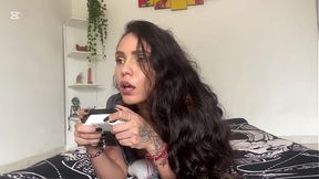 My naughty stepsister takes my Xbox away so I fuck her instead of continuing to play - SPANISH PORN
