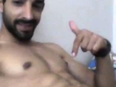 Turkish handsome hunk with big cock cumming