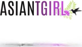 Asian Tgirl Dildo Destroys Tight Hole Gushing Cum Tsunami