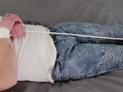 ___ tied me up on the bed and left me there for hours, with NO BATHROOM BREAKS!