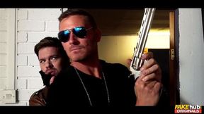 Groupies fuck TV star big cock threesome and BBW has hardcore sex to creampie