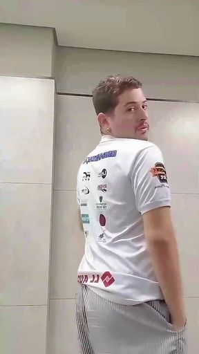 I Almost Got Caught by the Security Guard Exposing Myself in the Public Restroom.