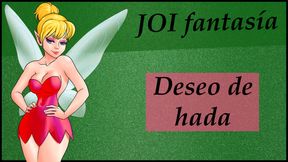 Spanish fantasy audio JOI with magical fairy.