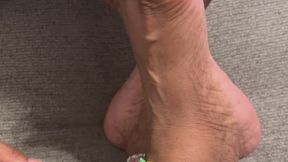 Smothered his face with Wiggling toes Worship