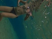 Magic of a wild NUDIST BEACH # Totally NAKED n underwater beauty