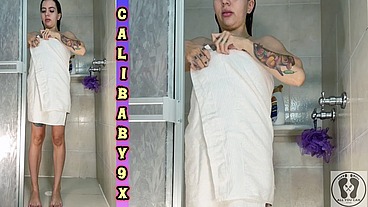 CALIBABY9X SOAPY SHOWER MASSAGE FULL BODY TWERK TOWEL FETISH