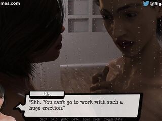 Pandora's Box #15: Mother-in-law makes him cum in the shower, booty eating (HD gameplay)