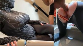 Spider Girl ANAL CREAMPIE With a Big TITS Rides Dick Until He Cums . anal destroyed by big 8inch dick