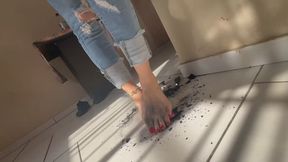 I made my maid lick and clean my feet with her tongue, starring Babe Infernal and Marcia Belmont. Part 1