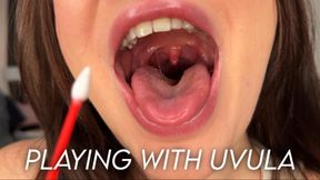 Throat Close-Up & Yawning & Playing with Uvula