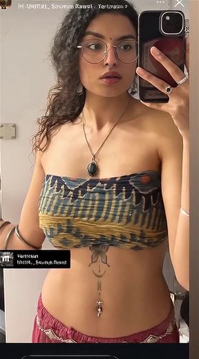 Curly-haired cheating Indian gets fucked by white guy