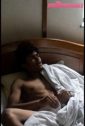 Hot Indian babe gets a massive interracial cumshot jerk-off