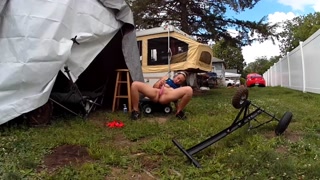 Love playing in my yard!!