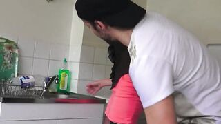 Big cock janitor fucks busty MILF