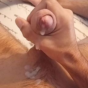 Wank and cum