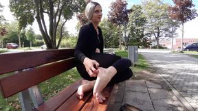 Foot Show on the Bench