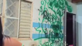 Luisa striptease smoking and showoff