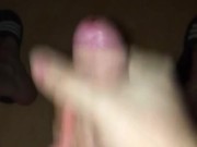 Young Guy’s Swollen Mushroom Tips Explodes, Cum Oozes Out Of It