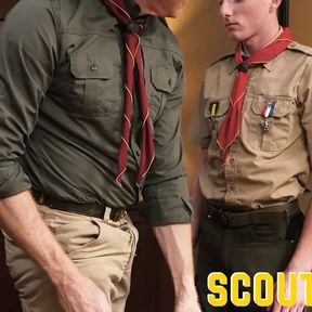 ScoutBoys - Horse hung Legrand Wolf barebacks smooth ginger scout boy