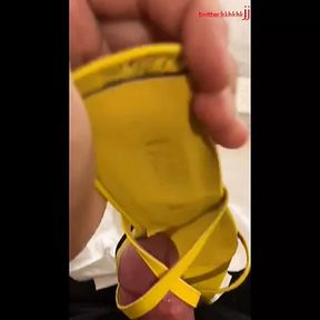 CUM in yellow HEELS