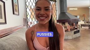 Sizzling Latina POV gets deepthroat & rim job