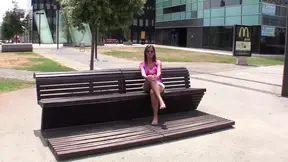 Alluring babe with huge tits rides lucky guy's cock
