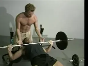 Hot guy gets his asshole rimmed and cock sucked in the gym