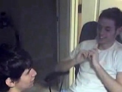 Swallow twink friend's cum