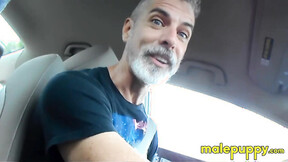 Dominant Giant daddy accidentally shrank his son & had to drive him to school