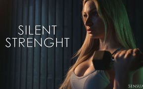 Silent Strength - Nerdy Girls Fucks Her Best Friend and a Stranger