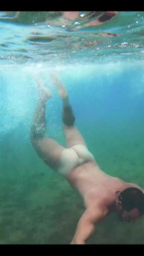 What a Nice Feeling to Swim Like This, I Wanted to Have Cum for You, but People Showed up
